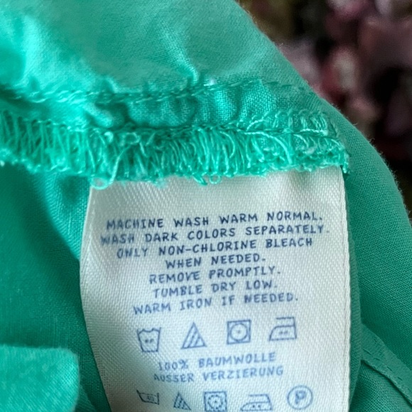 •Land's End Kids• Lightweight Aqua Green Tunic/Swim Cover-Up - Size 10-12 - Picture 6 of 8